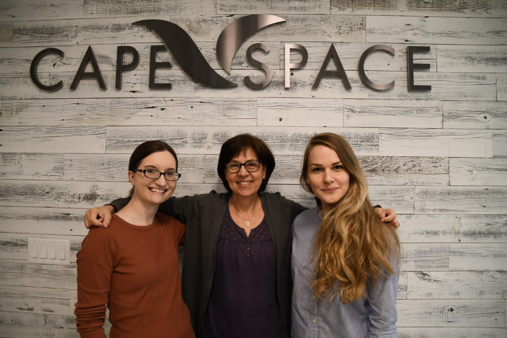 CapeSpace's Haley Cote, Robbin Orbison, and Anna Derbeneva-Costa